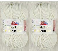 Himalaya Dolphin Baby Yarn Knitting Yarn 2 Skeins 264 Yards 2x100gram Super Bulky Baby Blanket Yarn (80308)