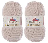 Himalaya Dolphin Baby Yarn Knitting Yarn 2 Skeins 264 Yards 2x100gram Super Bulky Baby Blanket Yarn (80342)
