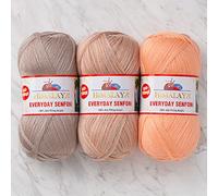 Himalaya Everyday Senfoni 100% Anti Pilling Acrylic, Set of 3 Skeins for Multicolor Projects, Set 15