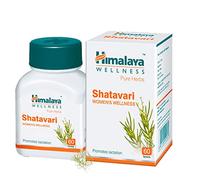 Himalaya Herbals Pure Herbs Asparagus (Shatavari) Herbal Food Supplement | Support Women at the End of Menses and Hormonal Function, Supports Health of Female Reproductive System, Alliavets Menstrual Discomfort - 60 Capsules