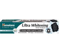 Himalaya Ultra Whitening Herbal Toothpaste 75ml | 3 Shades Whiter in 2 Weeks | Activated Coconut Charcoal & Black Seed Oil | Formula for Healthy Gums & Fresh Breath | Enamel Safe & Fluoride-Free