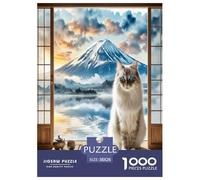 Himalayan 1000 Pieces Animal Jigsaw Puzzles with Paper Art Jigsaw Puzzle Perfect for Relaxation for Enthusiasts Fun Challenges 38x26cm/1000pcs