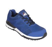 Himalayan 4310 Bounce Mesh Safety Trainer Shoe with Metal Free Toecap and Midsole, S1P, SRC, 4 Size, Blue