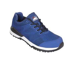 Himalayan 4310 Bounce Mesh Safety Trainer Shoe with Metal Free Toecap and Midsole, S1P, SRC, 4 Size, Blue