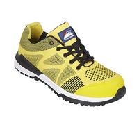 Himalayan 4312 Bounce Mesh Safety Trainer Shoe with Metal Free Toecap and Midsole, S1P, SRC, 10.5 Size, Yellow