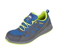 Himalayan 4331 Electro-ESD Mesh Safety Trainer Shoe with Metal Free Toecap and Midsole, S1P, SRC, 10.5 Size, Blue