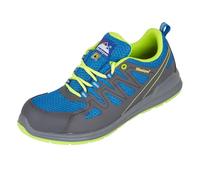 Himalayan 4331 Electro-ESD Mesh Safety Trainer Shoe with Metal Free Toecap and Midsole, S1P, SRC, 6 Size, Blue