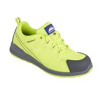Himalayan 4332 Electro-ESD Mesh Safety Trainer Shoe with Metal Free Toecap and Midsole, S1P, SRC, 9 Size, Yellow