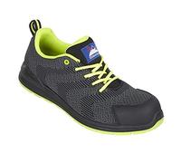 Himalayan 4341 FlyKnit Mesh Safety Trainer Shoe with Metal Free Toecap and Midsole, S1P, SRC, 7 Size, Black