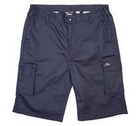 Himalayan Basics Multi Pocket Heavy Duty Work Shorts Cargo Combat Bermuda Shorts (34", Navy Blue)