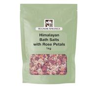 Himalayan Bath Salts with Rose Petals 1kg by Manor Springs