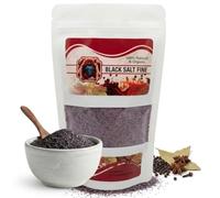 Himalayan Black Salt Fine Kala Namak | 84+ Minerals | Natural Egg Flavour for Vegan Tofu Scramble | Cooking, Chaat, Raita & Seasoning | Gluten Free | Non-GMO (500 Grams)