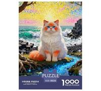 Himalayan Cat 1000-Piece Jigsaw Puzzle for Adult Challenging Puzzles Fun, Challenging & Brainteasing Games Gifts for Men And Women Home Decoration Puzzle 38x26cm/1000pcs