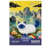 Himalayan Cat 1000-Piece Jigsaw Puzzle for Adult Challenging Puzzles Fun, Challenging & Brainteasing Games for Adults And Kids Age 12 Years Up Home Decoration Puzzle 70x50cm/1000pcs