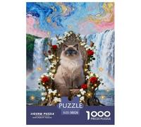 Himalayan Cat 1000-Piece Jigsaw Puzzle For Adults Challenging Puzzles Fun, Challenging & Brainteasing Games Gifts for Men And Women Home Decoration Puzzle 38x26cm/1000pcs