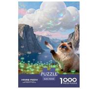 Himalayan Cat 1000-Piece Jigsaws Puzzles for Adult Challenging Puzzle Games Fun, Challenging & Brainteasing Games for Adults And Kids Age 12 Years Up Home Decoration Puzzle 70x50cm/1000pcs