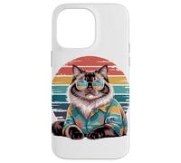 Himalayan Cat Sunglasses Hawaiian Beach Summer Case for iPhone 14 Pro Max