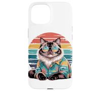 Himalayan Cat Sunglasses Hawaiian Beach Summer Case for iPhone 15