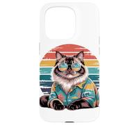 Himalayan Cat Sunglasses Hawaiian Beach Summer Case for iPhone 15 Pro