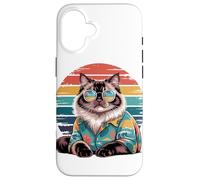 Himalayan Cat Sunglasses Hawaiian Beach Summer Case for iPhone 16