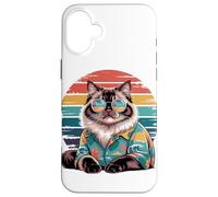 Himalayan Cat Sunglasses Hawaiian Beach Summer Case for iPhone 16 Plus