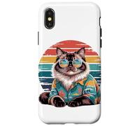 Himalayan Cat Sunglasses Hawaiian Beach Summer Case for iPhone X/XS