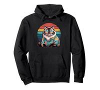 Himalayan Cat Sunglasses Hawaiian Beach Summer Pullover Hoodie