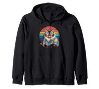 Himalayan Cat Sunglasses Hawaiian Beach Summer Zip Hoodie