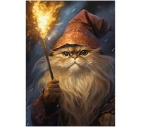 Himalayan Cat Wizard Puzzles 1000 Pieces for Adults - Gift for Himalayan Cat Owner - Funny Challenging Jigsaw Puzzle Perfect for Game Nights