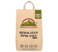 Himalayan Chef Himalayan Pink Salt - 5 lbs Coarse Grain Bulk Bag - 100% Natural and Pure Gourmet Crystals, Contains 84 Minerals, Table Salt, Kosher and Vegan | For Grinders & Salt Mills