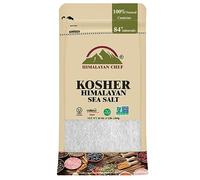 Himalayan Chef Kosher Sea Salt Fine Grain Kosher Salt Replacement for Table Salt Non Iodinated All Natural No Additives - 1.4L Bag