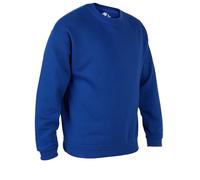 Himalayan Men's Cotton Crew Neck Sweater - Lightweight, Comfortable, Long Sleeve - Royal Blue S