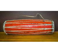 Himalayan Craft Madal Drum Wooden Nepali Folk Instrument Authentic Design 12 IN Drum Madal For Fun, For All Age Groups Of Musicians, Gift Birthday Party - Hand Carved In Nepal