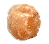 Himalayan Crystal Rock Salt Candle Tea Light Holder (700 to 900g), Hand Crafted, Crystal, Candle Holder, Salt, Lamp, Candle, Holder, Pink (1)