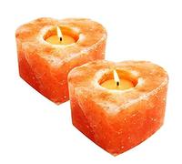 Himalayan Crystal Rock Salt T Light Candle Holder Different Shaprs (Hearts Shape Candle Holder, 2)