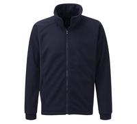 Himalayan Fleece Jacket Mens Full Zip Up Casual Jacket Men with Side Pockets for Winter Outdoor Warm Menswear XS to 5XL, Navy, L