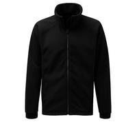 Himalayan Fleece Jacket Mens Full Zip Up Casual Jacket Men with Side Pockets for Winter Outdoor Warm Menswear XS to 5XL, Black, XXL