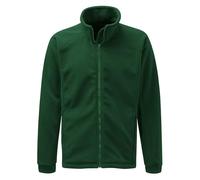 Himalayan Fleece Jacket Mens Full Zip Up Casual Jacket Men with Side Pockets for Winter Outdoor Warm Menswear XS to 5XL, Green, XXL