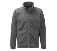 Himalayan Fleece Jacket Mens Full Zip Up Casual Jacket Men with Side Pockets for Winter Outdoor Warm Menswear XS to 5XL, Grey, XL