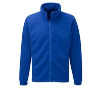 Himalayan Fleece Jacket Mens Full Zip Up Casual Jacket Men with Side Pockets for Winter Outdoor Warm Menswear XS to 5XL, Royal Blue, S