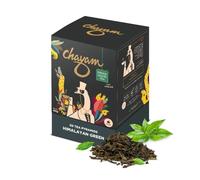 Himalayan Green Tea - 20 Loose Leaf Pyramid Tea Bags (40g - 1.41 oz) | Whole Leaf Long Green Tea from Kangra | Fresh, Smooth, Flavourful | Antioxidants, Natural Stress Buster & Detox Wellness Tea