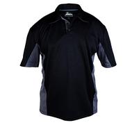 Himalayan H800-S Zephyr Polo Shirt, Black/Grey, S Size