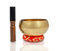 Himalayan Healing Tibetan Singing Bowls Set~ Meditation Sound Bowl hand Hammered in Nepal For Yoga, Meditation, Mindfulness, Healing & Chakra balancing~ (6 Inch)