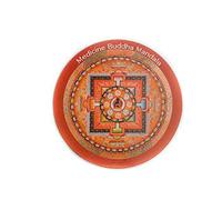 Himalayan Maphouse Buddhist Sacred and Auspicious Round Magnet Medicine Buddha Mandala 7.3 cm