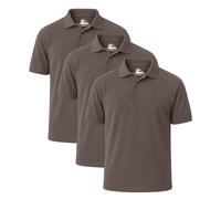 Himalayan Men's 3 Pack Quick Dry Classic Cotton Polo Shirts in Grey | Size: Small Himalayan Grey S