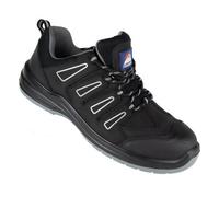 Himalayan Natural Suede/mesh Safety Trainer (Black) (Uk 3)