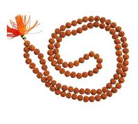 Himalayan organic five face Rudraksha necklace mala.