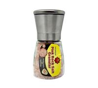 Himalayan Pink Salt Adjustable Giant Spice Grinder | Pink Salt Mill Fresh Himalayan Salt Contains Essential Rose Salt Minerals (200g /7.05oz) | Gluten free |Easy to reflilled | Adjustable Grinder