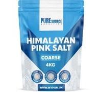 Himalayan Pink Salt Coarse Organic Vegan Natural & Unrefined Pink Salt Gluten Free by PSN (4kg)