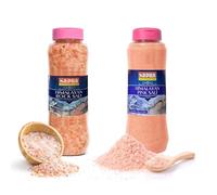 Himalayan Pink Salt Fine & Rock 1kg Pure Natural Unprocessed Salt for Cooking & Baking | Mineral Rich Food Grade | 84+ Essential Trace Minerals | Vegan | Gluten Free | Unrefined